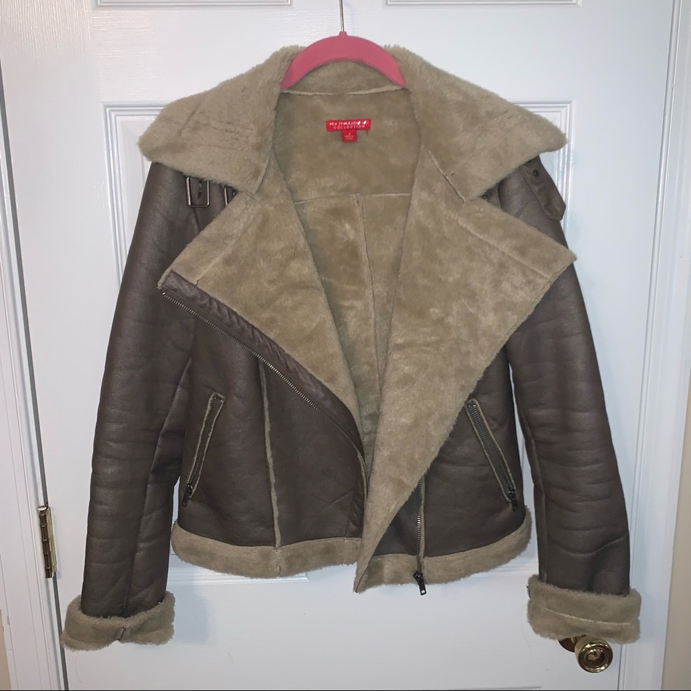 Faux fur biker jacket - Picture 6 of 6